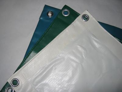 China Anti - Mildew PVC Tarpaulin Fabric For Industry , Thick Heavy Duty Canvas Tarp  for sale