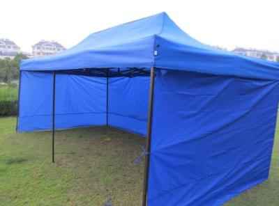 China Fireproof Polyester Pop Up Gazebo Tent Half - Wall Side With PVC Windows for sale