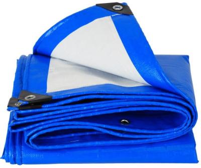 China 4m Width Blue Tarpaulin Sheet / Plastic Sheet Tarpaulin With Sun - Resistant for sale