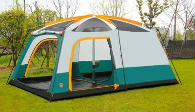 China Canvas Fabric Outdoor Camping Tent Double Layers With Good Tearing Resistant for sale