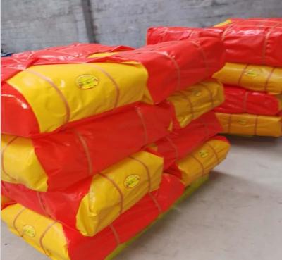 中国 Red/Yellow Recycled HDPE Tarpaulin Sheet For Cover With Any Size As Request 販売のため