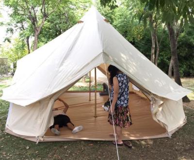 中国 10人の移住するキャンプのための贅沢な鐘テント4M登山 販売のため