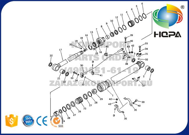 Spec of Excavator Seal Kit PC100 Arm Cylinder Seal Kit