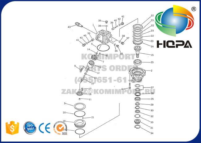 Excavator Spare Parts Excavator Hydraulic Motor Seal Kits for PC100 Swing Motor