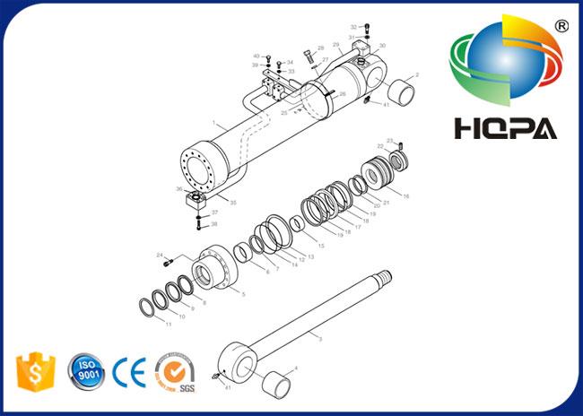 Excavator Boom Arm Bucket Cylinder Seal Kit 440-00013 440-00013AKT 401107-00424 401107-00242A