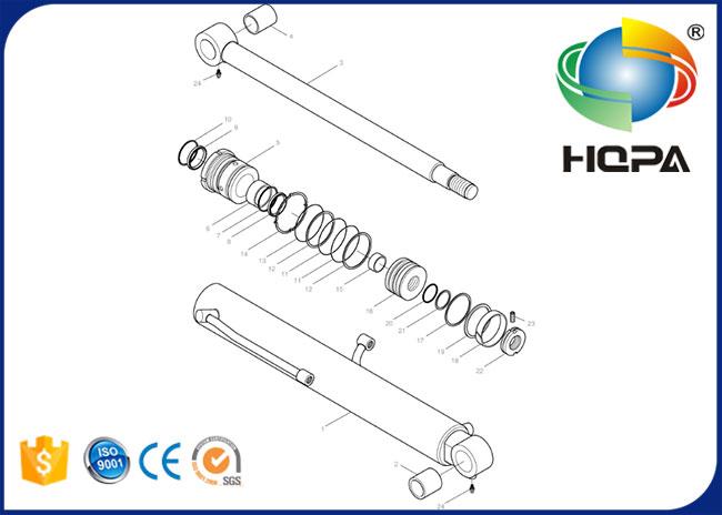 SOLAR55-V DH60-7 Boom Cylinder Seal Kit 440-00222BKT 401107-00257 401107-00257A 440-00222