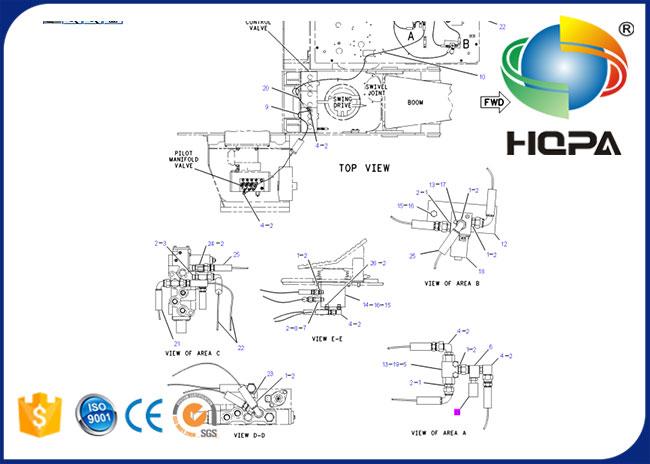 106-0181 20PS767-9 pressure switch 312B 312BL 320B Excavator Parts