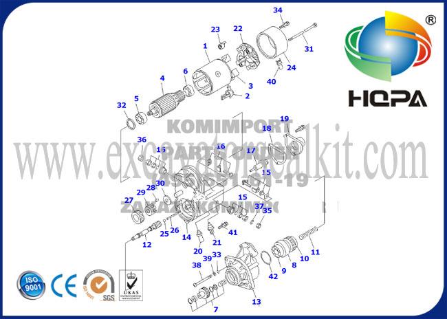 600-863-4110 6008634110 6D102 Starter 24V 4.5KW, WPS USA Brand