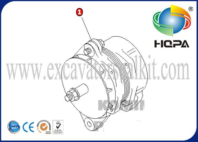 6742-01-5170 6742015170 6D114 Alternator, 50Amp, WPS USA Brand