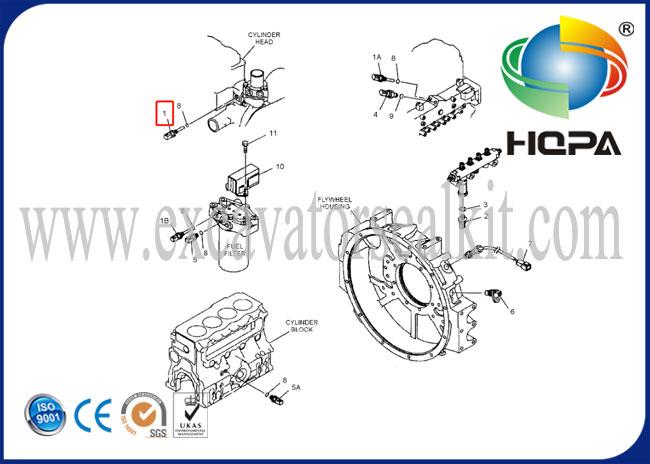 E320D 2380112 238-0112 Water Temperature Alarm Sensor Excavator Parts