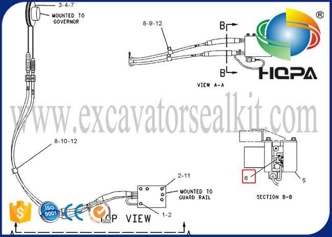 320 E312 with Double Cable Throttle Motor 7Y-5559 247-5227 7Y-3913 4I-5496 7Y3913 4I5496