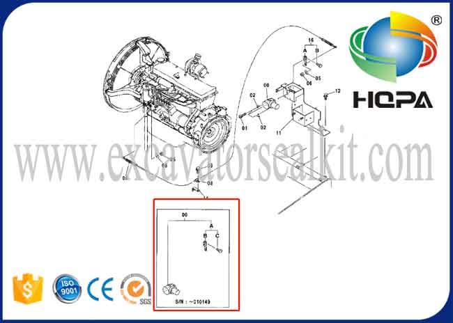 Stepping Throttle Motor 4614911 4360509 for Hitachi EX200-5 EX200-6 ZX200