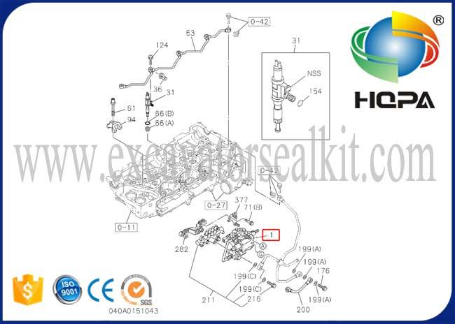 8973060449 8-97306044-9 Engine 4HK1 Fuel Injector Pump Assembly