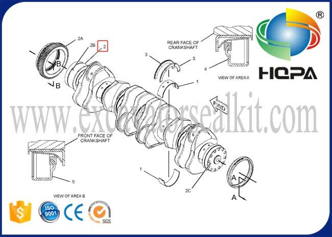 6I1453 6I-1453 Crankshaft for Engine 3406B 3406C 3406E