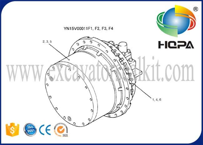 YN15V00011F4 Travel Motor Assy SK200-6ES SK200LC-6ES SK200SR SK200SR-1S