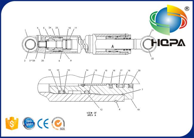 103-8333 1038333 169-7827 1697827 Arm Cylinder Seal Kit fit for excavator