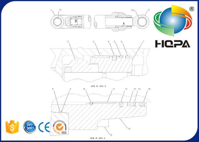 165-9420 179-9625 1659420 1799625 Bucket Cylinder Seal Kit for 315B 317B 318B