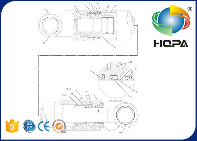 170-9937 169-7837 143-8154 1709937 1697837 1438154 Boom Stick Bucket Cylinder Seal Kit for 311C 312C