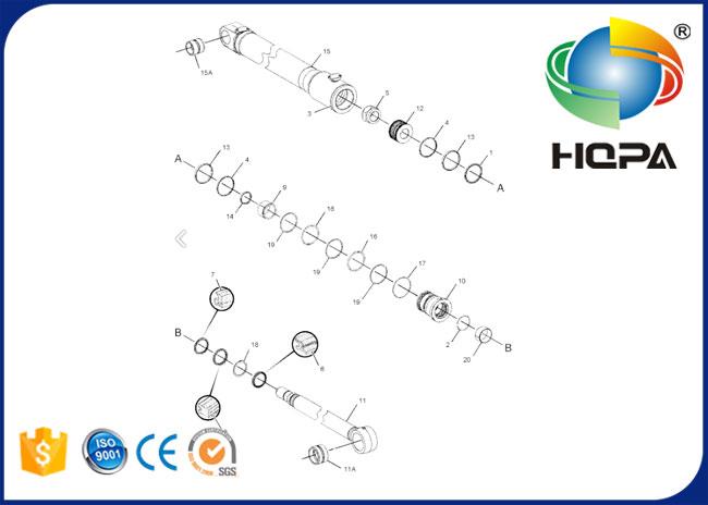 289-7733 2897733 349-4119 3494119 Boom Cylinder Seal Kit for E312D