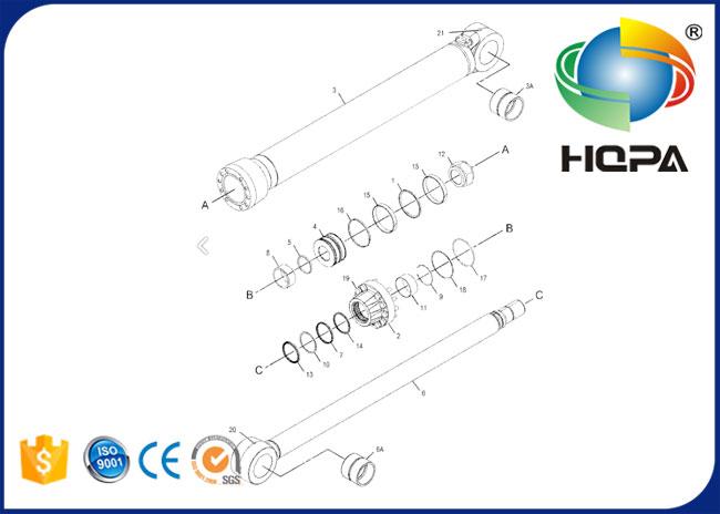 225-4646 331-9328 379-9497 518-5140 Boom Cylinder Seal Kit for E345C