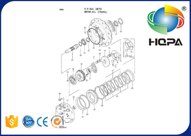 9133168 Travel Motor Seal Kit for Excavator Hitachi EX100-3 EX120-2