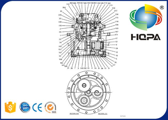 YY15V00015R460 Travel Motor Seal Kit for Excavator Kobelco SK130-8