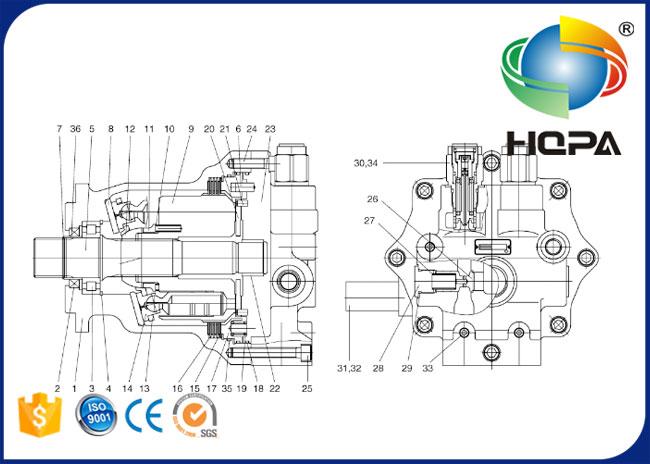 2401-9309KT Swing Motor Seal Kit for Excavator Doosan DH370-7