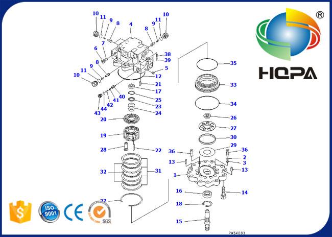 708-7R-00260 708-7R-00081 Swing Motor Seal Kit for Komatsu PC30MR-1 PC28UU-3