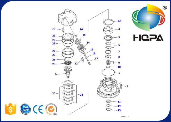 706-75-01150KT 706-75-01150 Swing Motor Seal Kit for Komatsu PC200-6 PC210LC-6