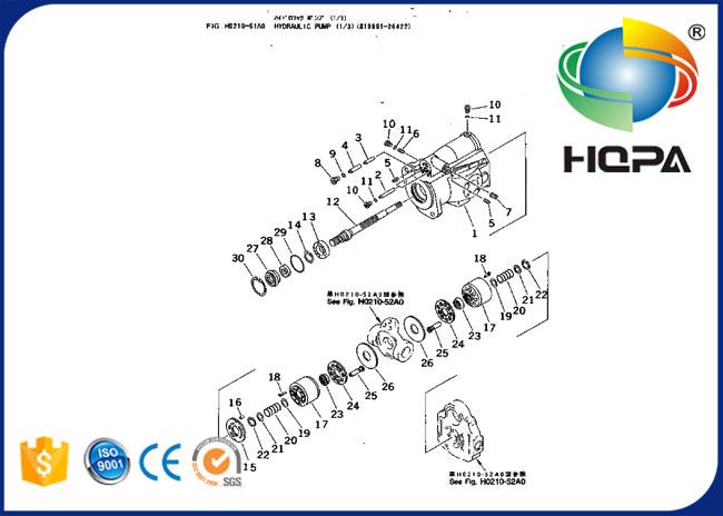 20S-60-72110KT 20S-60-72110 Hydraulic Main Pump Seal Kit for Komatsu PC30-7