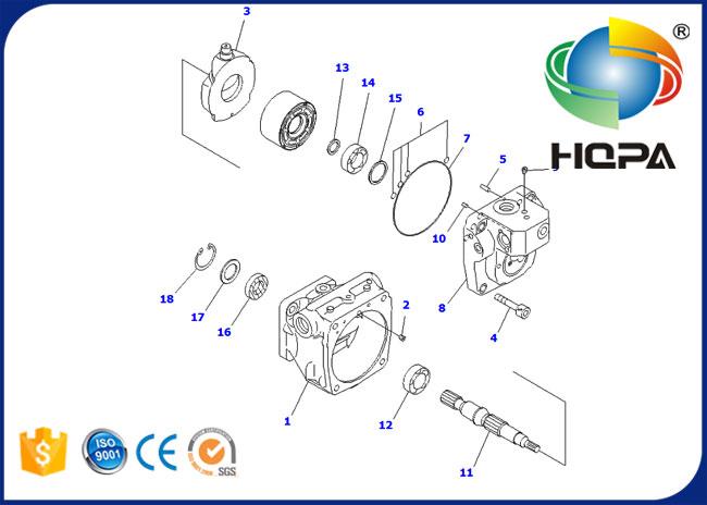 708-1T-00131KT 708-1T-00131 Hydraulic Main Pump Seal Kit for Komatsu PC45R-8