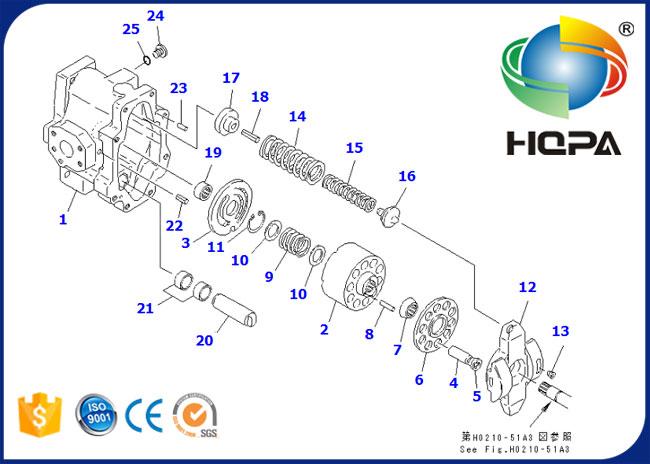 20U-60-21210KT 20U-60-21210 Hydraulic Main Pump Seal Kit for Komatsu PC50UU-2