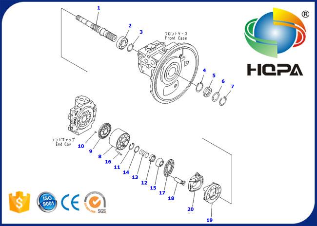 708-1L-00650KT 708-1L-00650 Hydraulic Main Pump Seal Kit for Komatsu PC130-7