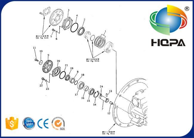 708-27-04023KT 708-27-04023 Hydraulic Main Pump Seal Kit for Komatsu PC400LC