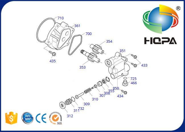 Part Number: 1.180-00460 Group: Hydraulic Gear Pump Seal Kit Fit for model: Doosan DH215-9 DX225NLC SOLAR 220LC-6