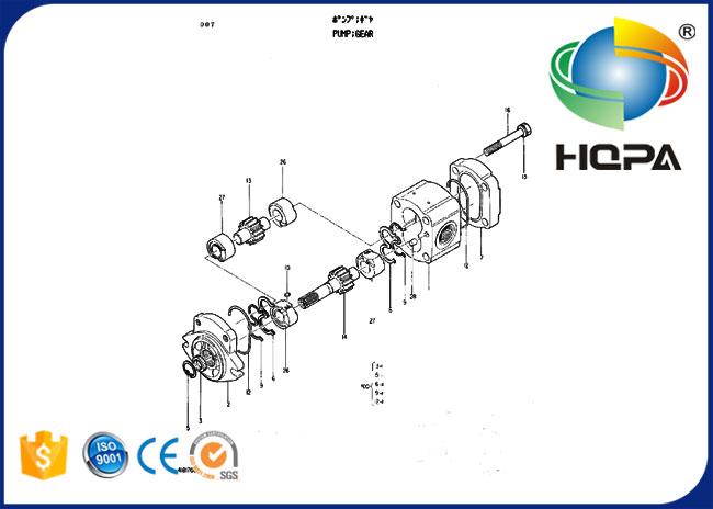 4206167 Hydraulic Gear Pump Seal Kit for Hitachi EX200 EX200K EX220 EX270
