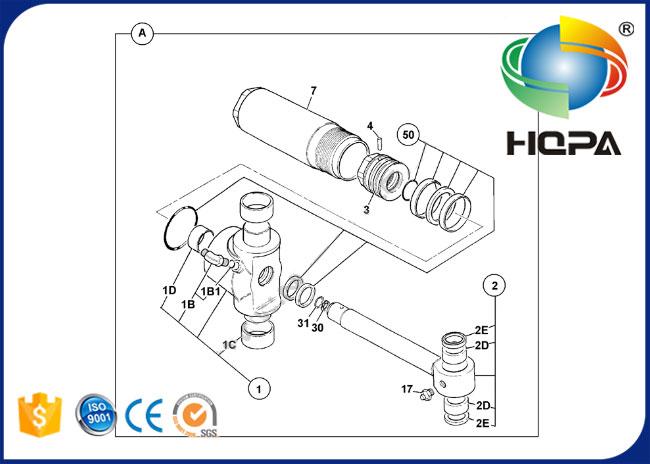 991/20039 99120039 991 20039 Ram Swing Cylinder Seal Kit for JCB 2WS