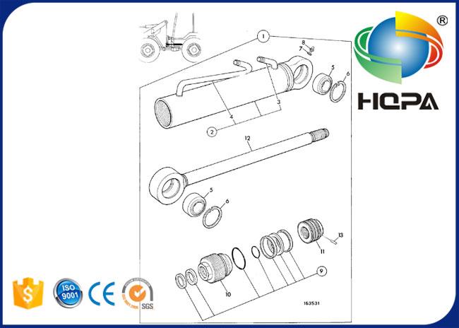 991/00052 991/00098 99100098 99100052 Ram Steering Cylinder Seal Kit for JCB 406