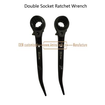 China Double Socket Ratchet Wrench for sale