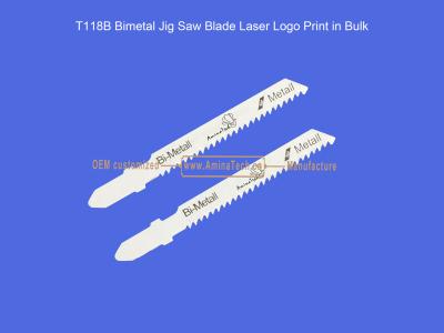 China T118B Bimetal Jig Saw Blade Laser Logo Print in Bulk,Reciprocating Saw Blade ,Power Tools for sale