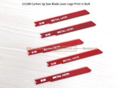 China U118B Bimetal Jig Saw Blade Laser Logo Print in Bulk,Reciprocating Saw Blade ,Power Tools for sale