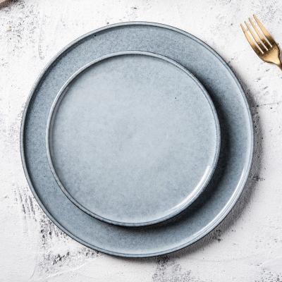 中国 Viable Simple Western Simple Pasta Dishes Steak Dish Personality Mug Household Tableware Porcelain Creative Nordic Ceramic Dinner Set 販売のため