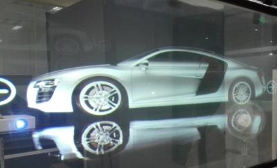 China ângulo de vidro de opinião 170° do auto adesivo holográfico do filme da projeção 3D traseira à venda
