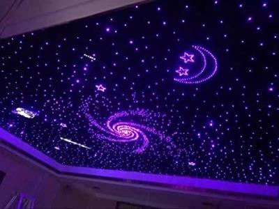 China 32W Twinkle Fiber Optic Lights Music Activated RGBW LED Star Ceiling Panels for sale