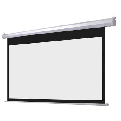 China Out door Electric Projection Screens Remote Control / presentation screen Roll Up for sale