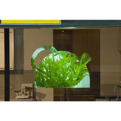China Projector 3D Holographic Film Rear Projection Film Transparent Self Adhesive Window Display en venta