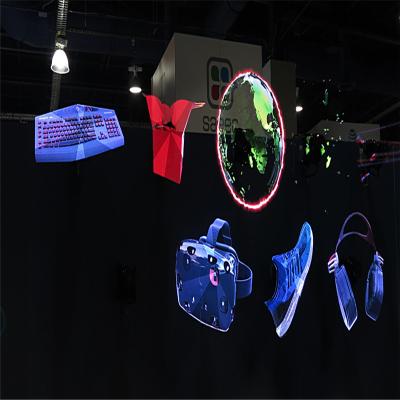 China Exhibición olográfica del POV del proyector para el anuncio interior con ángulo de visión 174 en venta