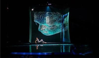 China Stage Holoflex  Transparent Pepperscrim 3D Hologram Screen for sale