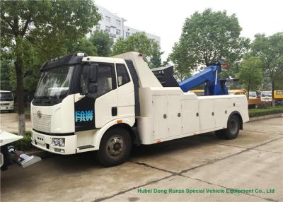 China FAW Integrated Wrecker Tow Truck Recovery For Car 8000Kg Lifting Load for sale