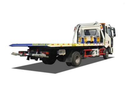 China FAW 8 Ton Road Flatbed Recovery Truck Wrecker For Car SUV Vehicle Transporter for sale